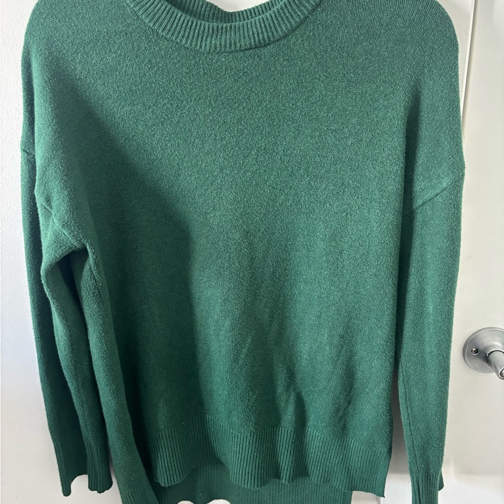 Tahari Forest Green Knit Pullover